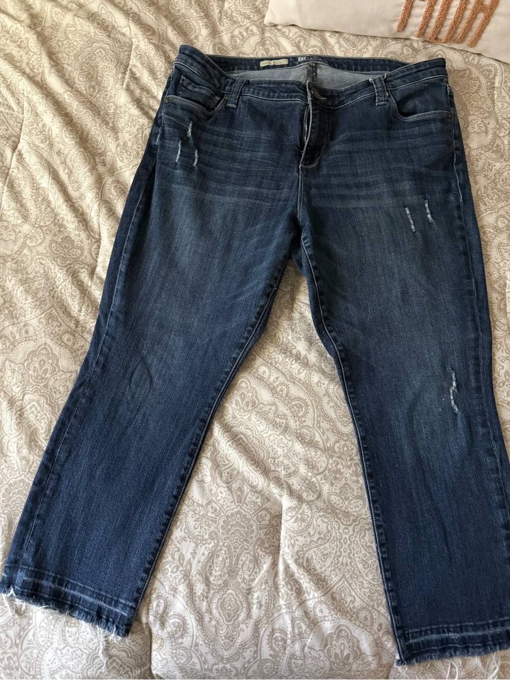 Kut from the Kloth Dark Blue Cropped Ankle Jeans
